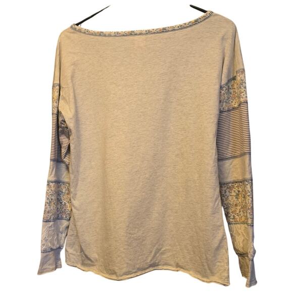 Sundance patchwork sleeve sweatshirt size medium - Picture 2 of 4